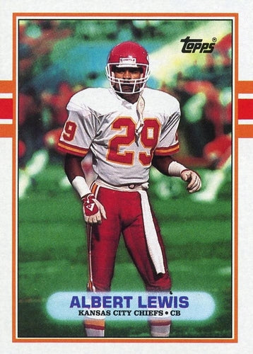 #356 Albert Lewis - Kansas City Chiefs - 1989 Topps Football