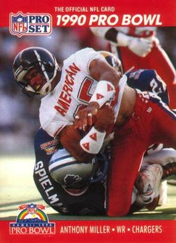 #356 Anthony Miller - San Diego Chargers - 1990 Pro Set Football