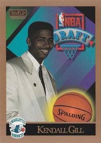 #356 Kendall Gill - Charlotte Hornets - 1990-91 SkyBox Basketball