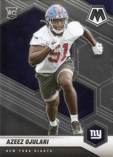 #356 Azeez Ojulari - New York Giants - 2021 Panini Mosaic Football
