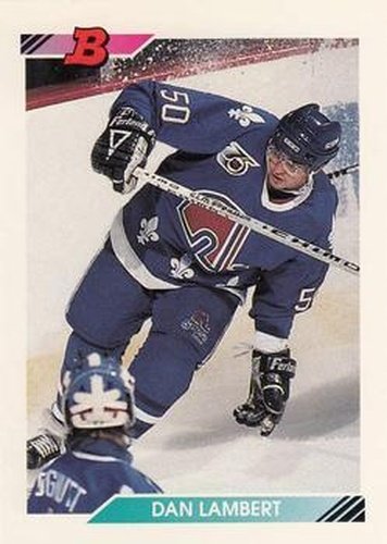 #356 Dan Lambert - Quebec Nordiques - 1992-93 Bowman Hockey