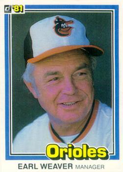 #356 Earl Weaver - Baltimore Orioles - 1981 Donruss Baseball