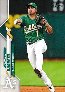 #356 Franklin Barreto - Oakland Athletics - 2020 Topps Baseball
