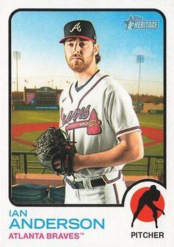 #356 Ian Anderson - Atlanta Braves - 2022 Topps Heritage Baseball