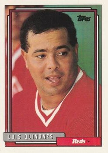 #356 Luis Quinones - Cincinnati Reds - 1992 Topps Baseball