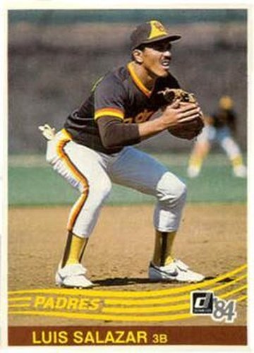 #356 Luis Salazar - San Diego Padres - 1984 Donruss Baseball