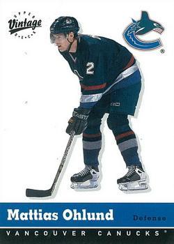 #356 Mattias Ohlund - Vancouver Canucks - 2000-01 Upper Deck Vintage Hockey