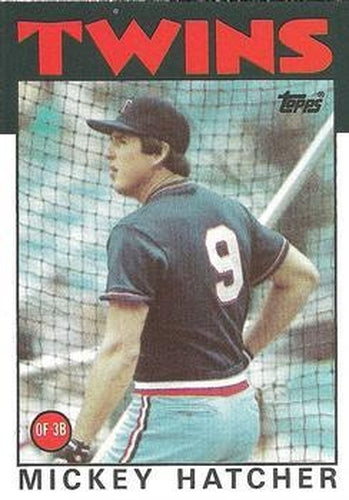 #356 Mickey Hatcher - Minnesota Twins - 1986 Topps Baseball