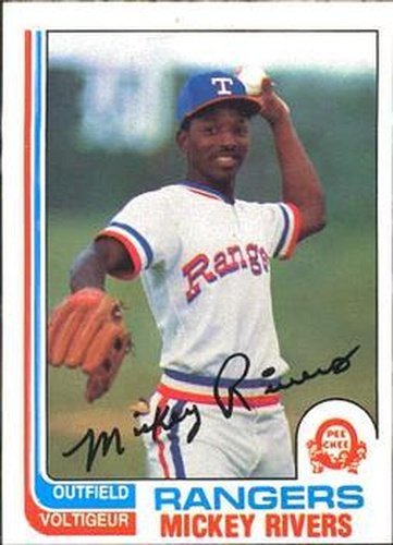 #356 Mickey Rivers - Texas Rangers - 1982 O-Pee-Chee Baseball