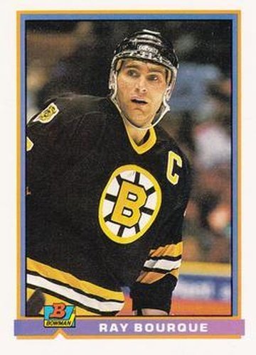 #356 Ray Bourque - Boston Bruins - 1991-92 Bowman Hockey
