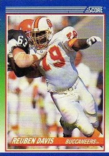 #356 Reuben Davis - Tampa Bay Buccaneers - 1990 Score Football