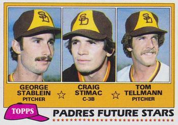 #356 Padres Future Stars George Stablein / Craig Stimac / Tom Tellmann - San Diego Padres - 1981 Topps Baseball