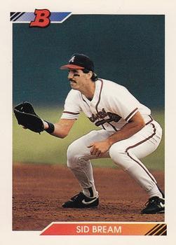 #356 Sid Bream - Atlanta Braves - 1992 Bowman Baseball