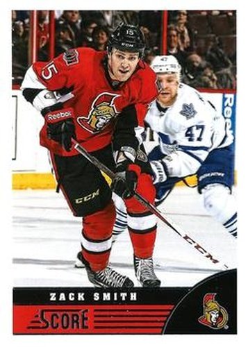 #356 Zack Smith - Ottawa Senators - 2013-14 Score Hockey
