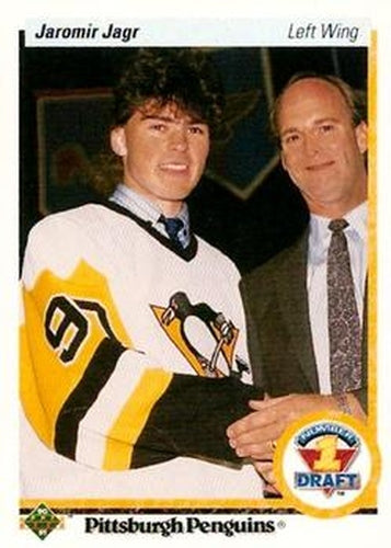 #356 Jaromir Jagr - Pittsburgh Penguins - 1990-91 Upper Deck Hockey