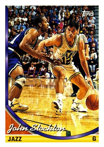 #356 John Stockton - Utah Jazz - 1993-94 Topps Basketball