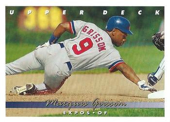 #356 Marquis Grissom - Montreal Expos - 1993 Upper Deck Baseball