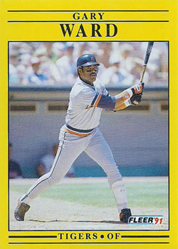 #356 Gary Ward - Detroit Tigers - 1991 Fleer Baseball
