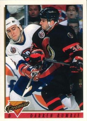 #356 Darren Rumble - Ottawa Senators - 1993-94 O-Pee-Chee Premier Hockey