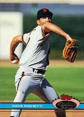 #356 Dave Righetti - San Francisco Giants - 1991 Stadium Club Baseball