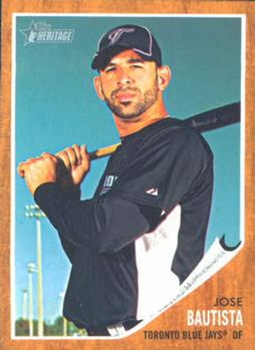 #356 Jose Bautista - Toronto Blue Jays - 2011 Topps Heritage Baseball