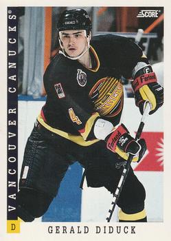 #356 Gerald Diduck - Vancouver Canucks - 1993-94 Score Canadian Hockey