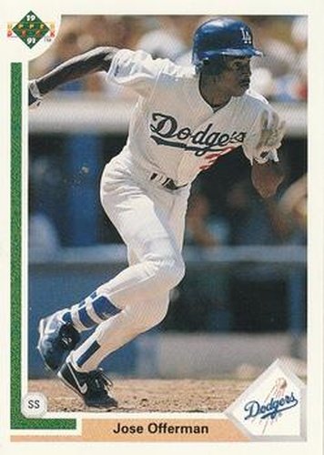 #356 Jose Offerman - Los Angeles Dodgers - 1991 Upper Deck Baseball