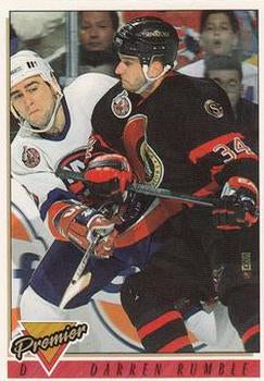 #356 Darren Rumble - Ottawa Senators - 1993-94 Topps Premier Hockey