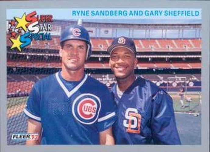 #356 Ryne Sandberg / Gary Sheffield - Chicago Cubs / San Diego Padres - 1993 Fleer Baseball