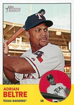 #356a Adrian Beltre - Texas Rangers - 2012 Topps Heritage Baseball