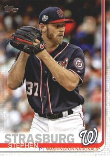 #356a Stephen Strasburg - Washington Nationals - 2019 Topps Baseball