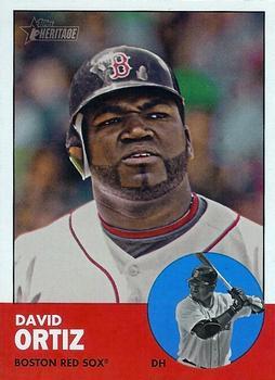 #356b David Ortiz - Boston Red Sox - 2012 Topps Heritage Baseball