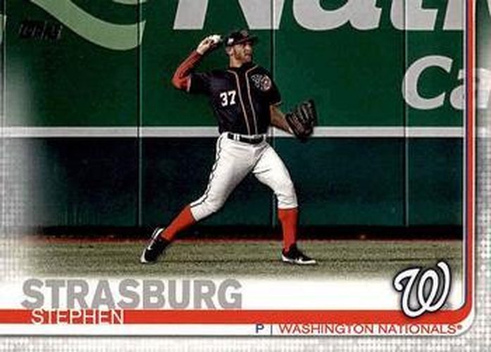 #356b Stephen Strasburg - Washington Nationals - 2019 Topps Baseball