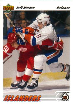 #357 Jeff Norton - New York Islanders - 1991-92 Upper Deck Hockey
