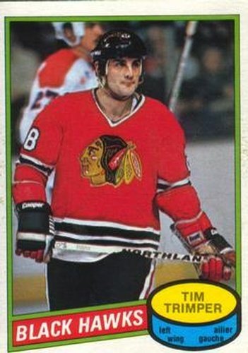 #357 Tim Trimper - Chicago Blackhawks - 1980-81 O-Pee-Chee Hockey