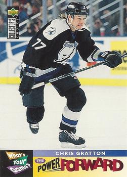 #357 Chris Gratton - Tampa Bay Lightning - 1995-96 Collector's Choice Hockey