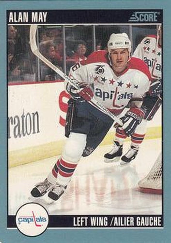 #357 Alan May - Washington Capitals - 1992-93 Score Canadian Hockey