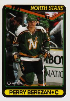 #357 Perry Berezan - Minnesota North Stars - 1990-91 O-Pee-Chee Hockey