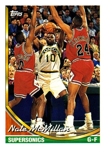 #357 Nate McMillan - Seattle SuperSonics - 1993-94 Topps Basketball