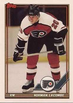 #357 Normand Lacombe - Philadelphia Flyers - 1991-92 Topps Hockey