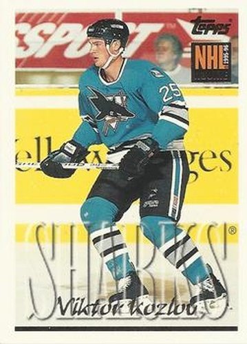 #357 Viktor Kozlov - San Jose Sharks - 1995-96 Topps Hockey