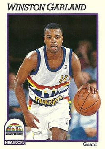 #357 Winston Garland - Denver Nuggets - 1991-92 Hoops Basketball