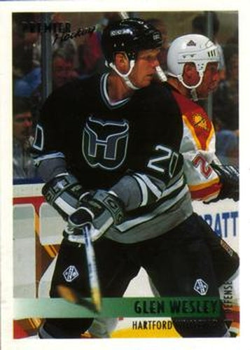 #357 Glen Wesley - Hartford Whalers - 1994-95 O-Pee-Chee Premier Hockey