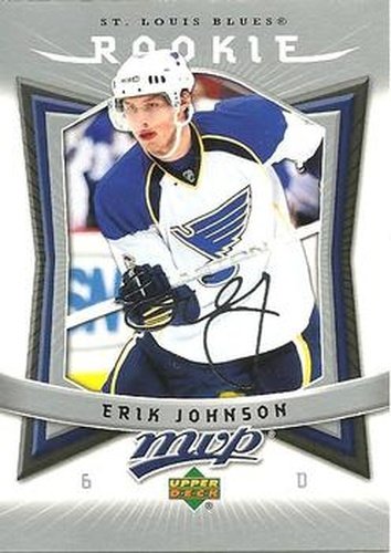 #357 Erik Johnson - St. Louis Blues - 2007-08 Upper Deck MVP Hockey
