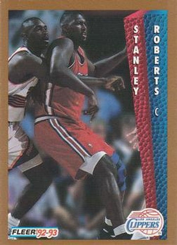 #357 Stanley Roberts - Los Angeles Clippers - 1992-93 Fleer Basketball