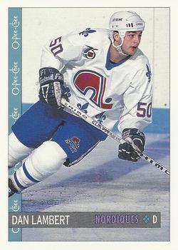 #357 Dan Lambert - Quebec Nordiques - 1992-93 O-Pee-Chee Hockey