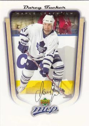 #357 Darcy Tucker - Toronto Maple Leafs - 2005-06 Upper Deck MVP Hockey