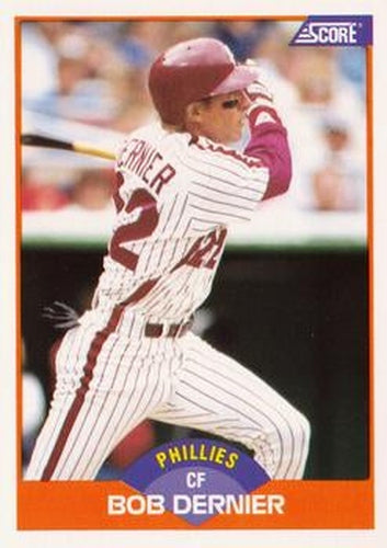 #357 Bob Dernier - Philadelphia Phillies - 1989 Score Baseball