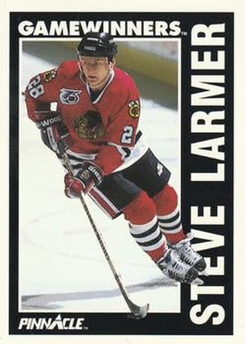 #357 Steve Larmer - Chicago Blackhawks - 1991-92 Pinnacle Hockey