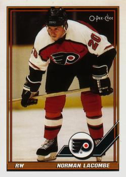 #357 Normand Lacombe - Philadelphia Flyers - 1991-92 O-Pee-Chee Hockey